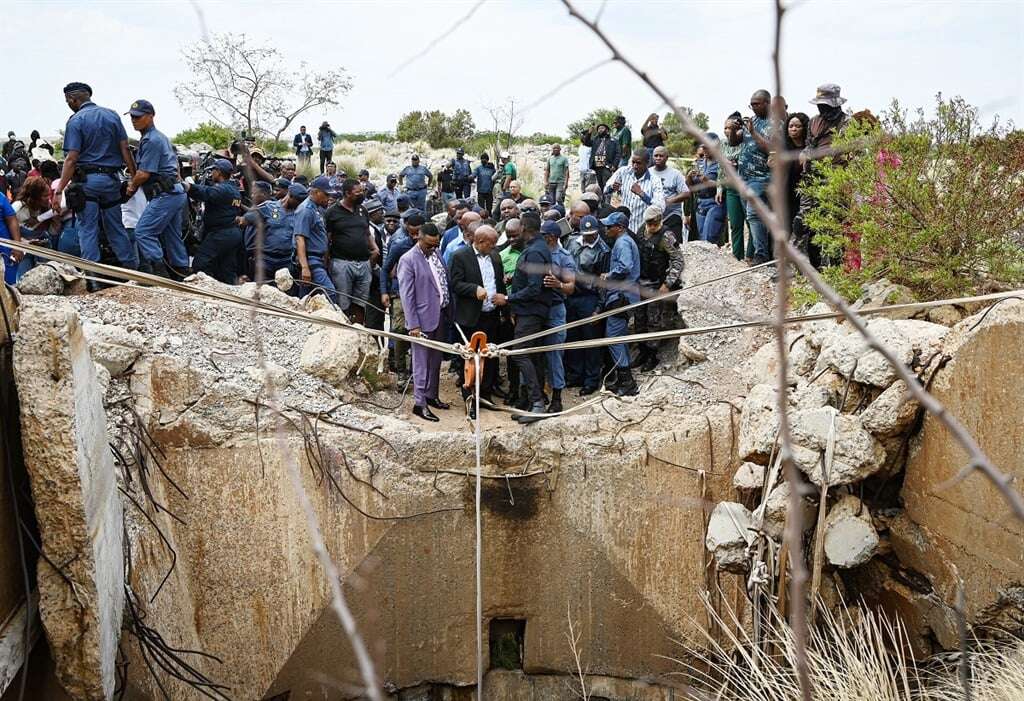 SAHRC investigating claims police denied food, water, and medication to trapped illegal miners