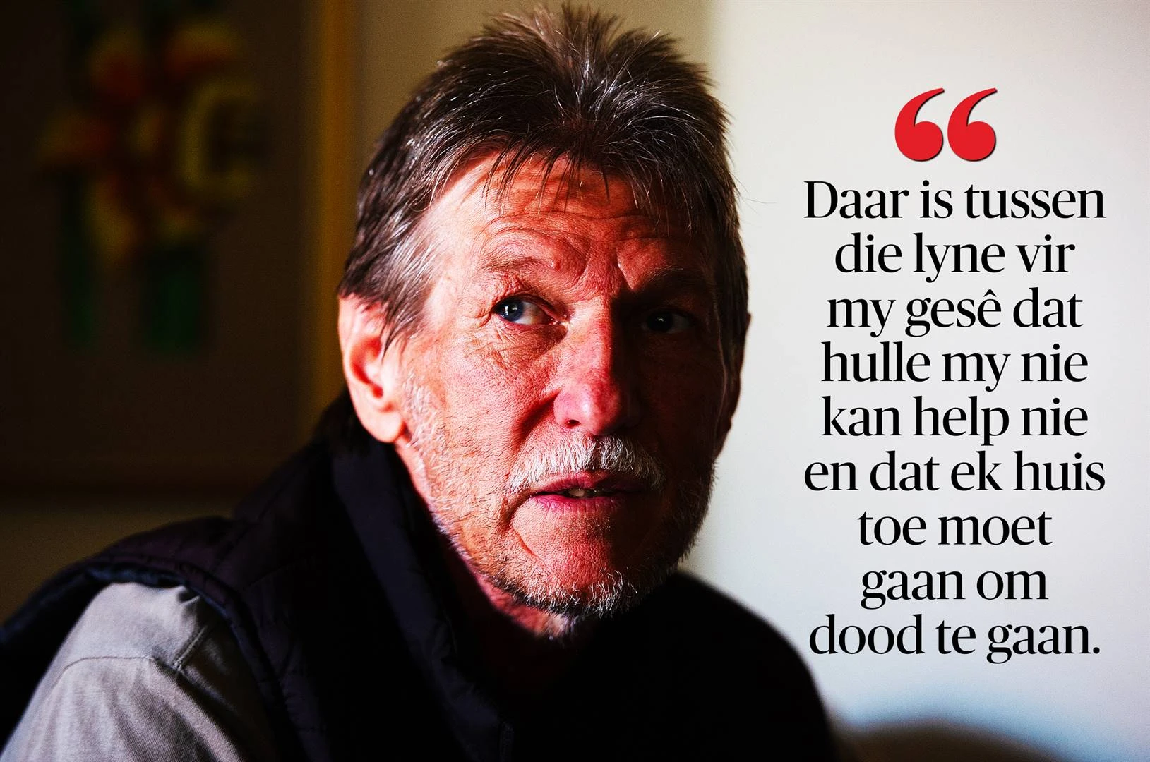 Kankerlyer se noodkreet aan staat: ‘Ek lê in pyn en wag vir dood’