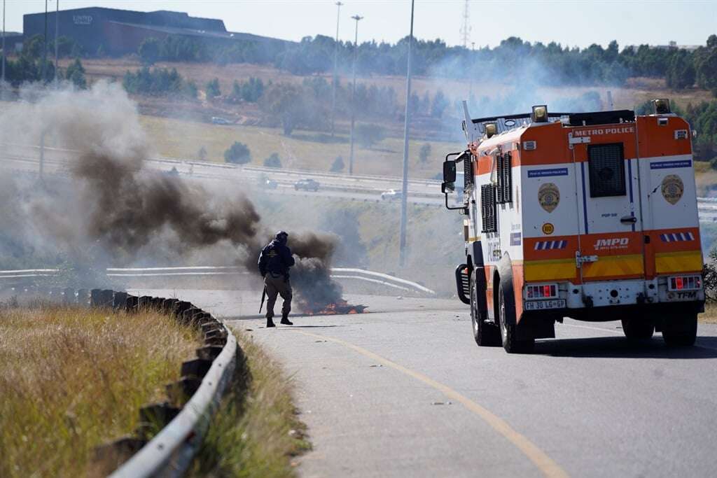 Burning tyres and barricaded roads: Alexandra residents protest over illegal electricity connections