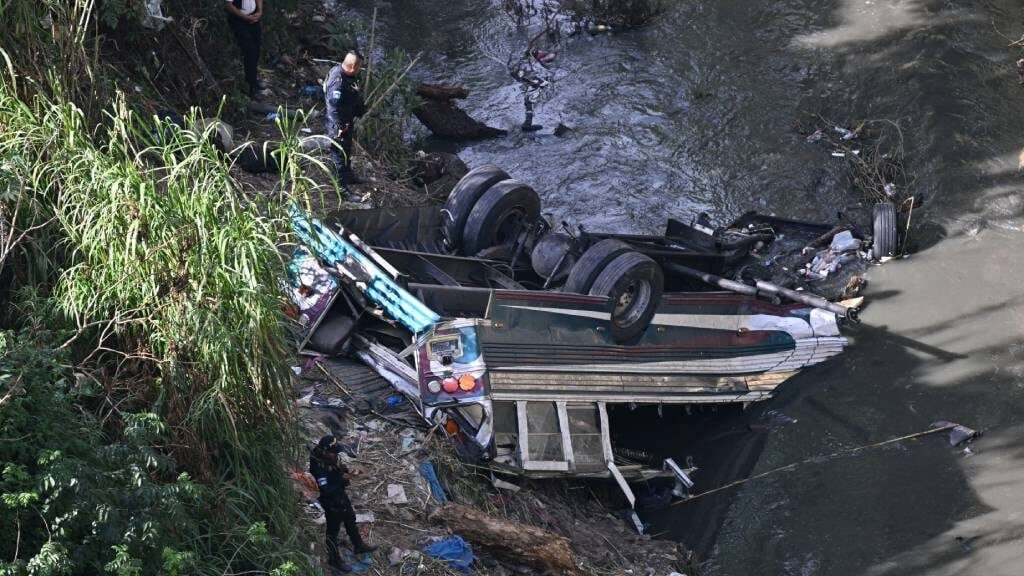 'Difficult day for the Guatemalan nation': 55 dead as bus crashes into ravine