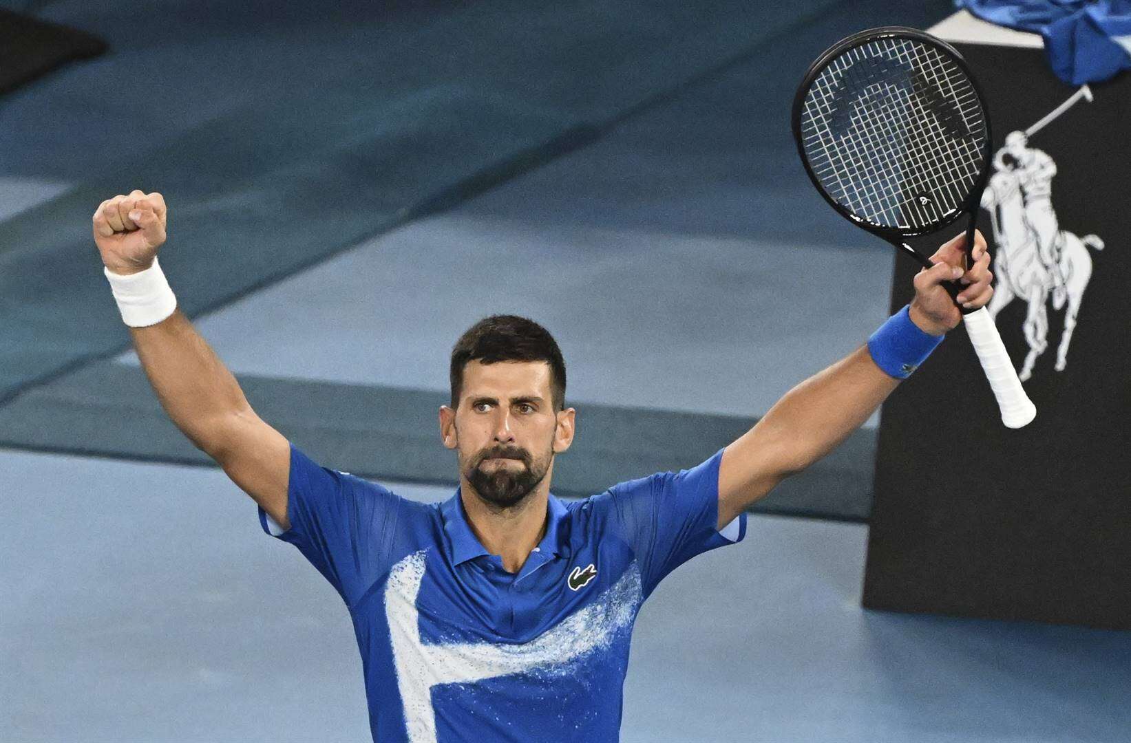 ‘Eina’ Djokovic grawe diep en bly droom van 25ste Grand Slam