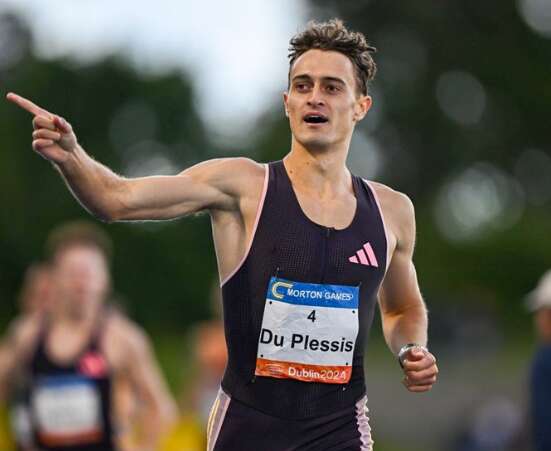 Du Plessis verbeter persoonlike beste oor 800 m in Ierland