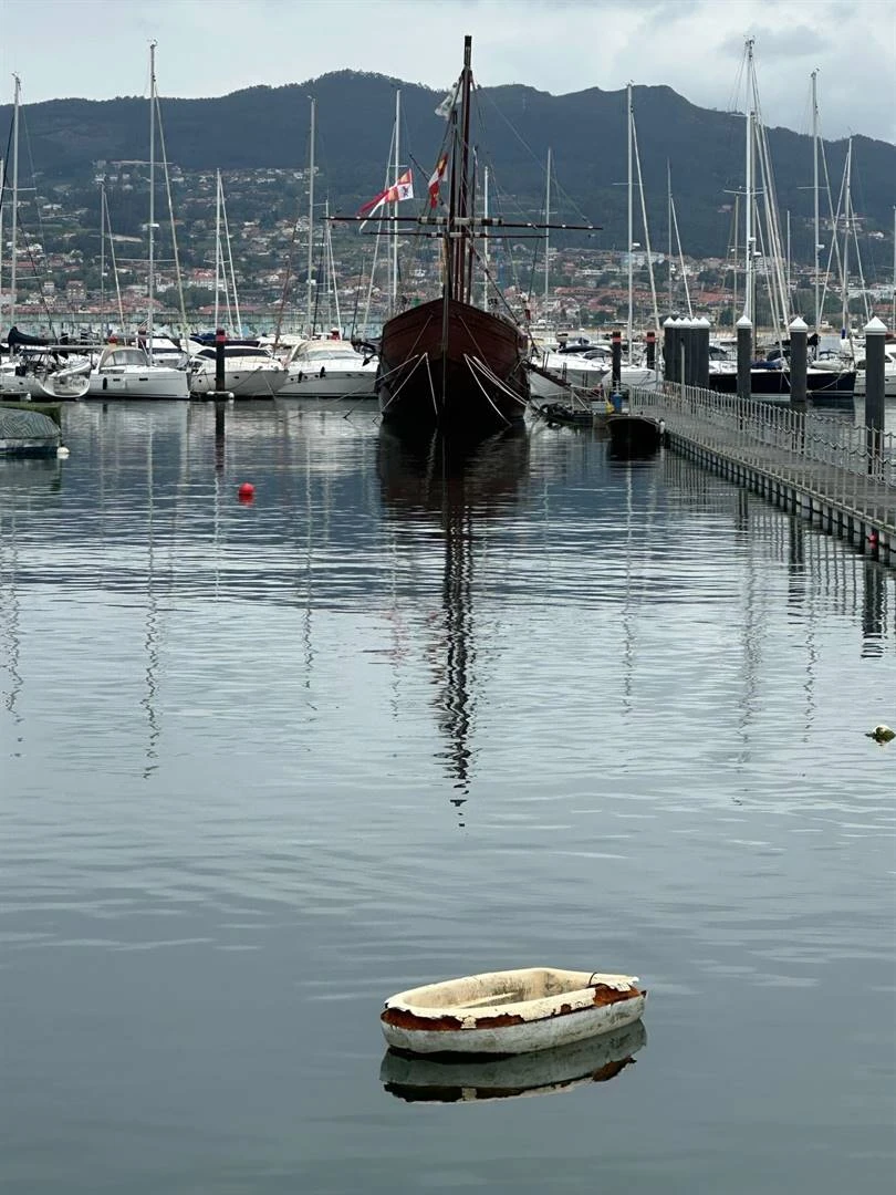 Portugese Camino: Lam bene op afdraande pad na Baiona