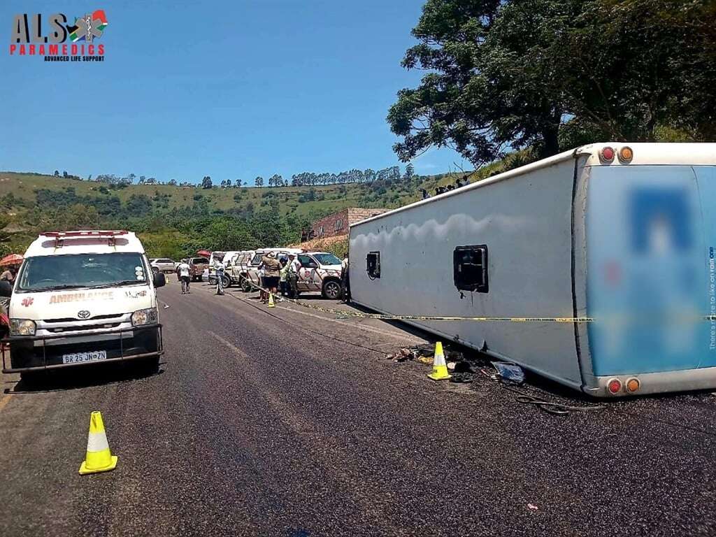 One dead, 57 injured in KZN bus crash