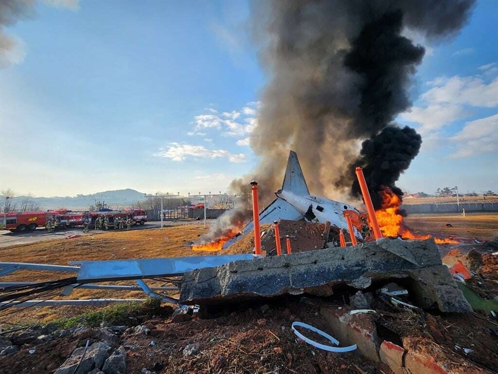 South Korea plane crash: At least 85 killed as Boeing with 181 on board bursts into flames on runway