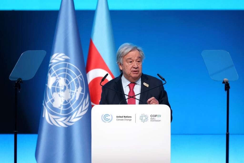 COP29: Pay up or face climate-led disaster for humanity, warns UN chief