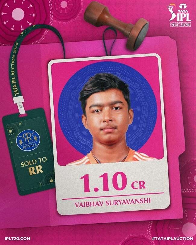 IPL history-maker, 13, who 'came on Earth to play cricket'