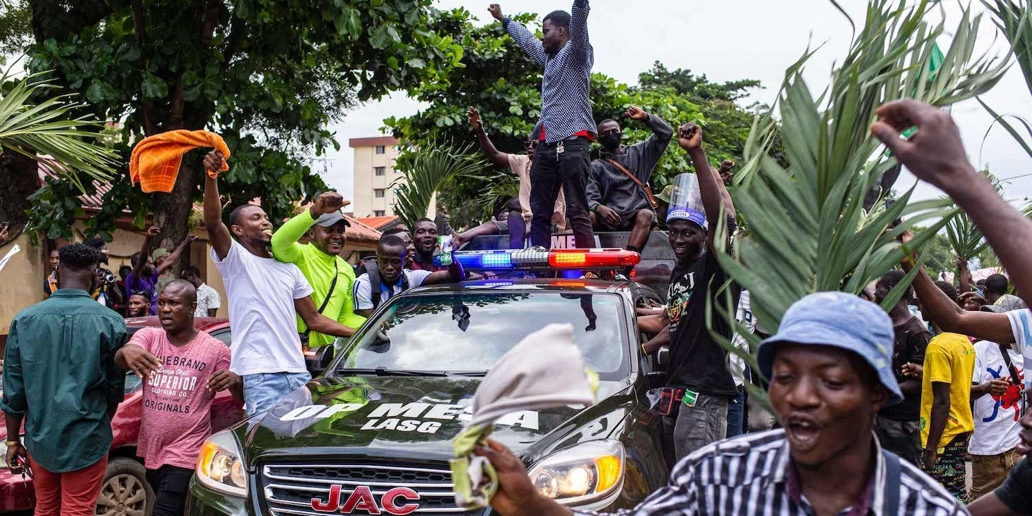 Police patrol Nigeria's Lagos after president warns protesters