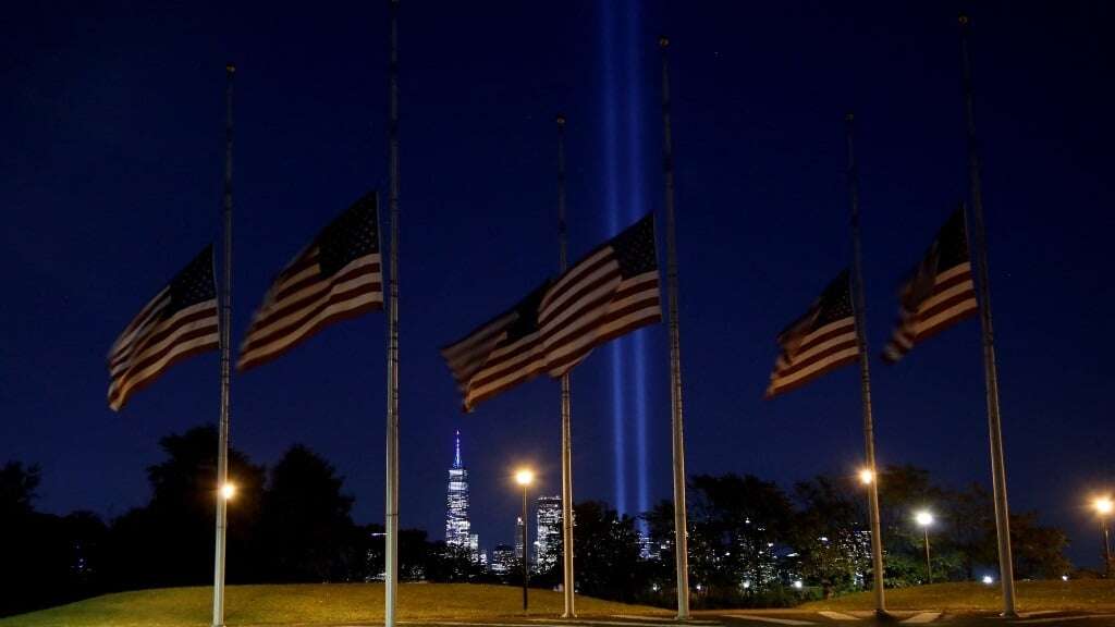 Handshake, solemn dignity as Harris and Trump remember 'extraordinary heroism' on 9/11 memorial