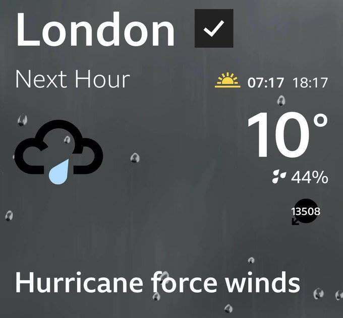 BBC sê jammer nadat hy loeiende wind van 20 000 km/h voorspel