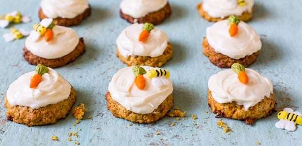 Craving a midweek treat? Try these carrot cake cookies with cream cheese icing