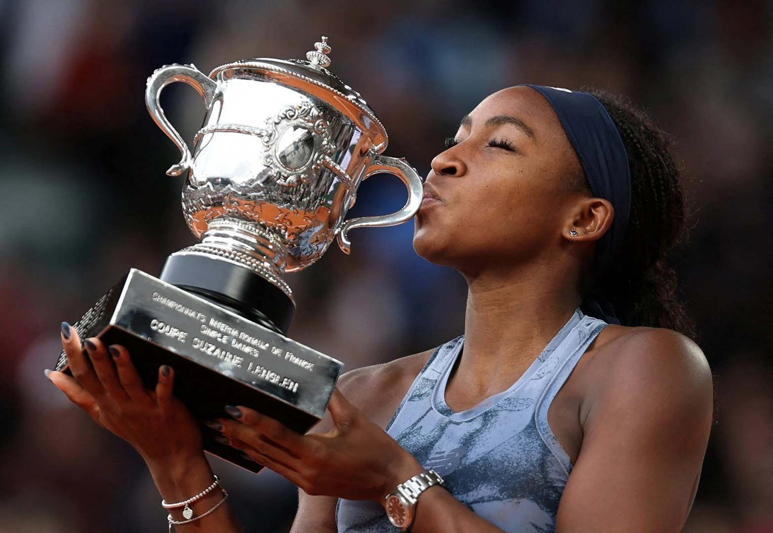 Gauff spog met eerste kroon op Roland Garros