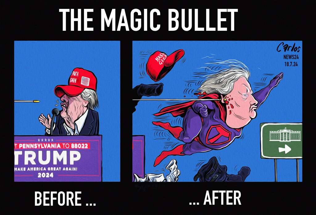 CARTOON BY CARLOS | The magic bullet