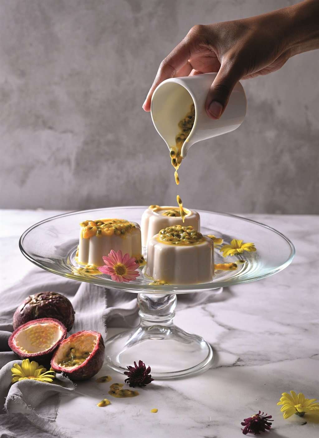 Sunday sweet treat: Passion fruit and coconut panna cotta