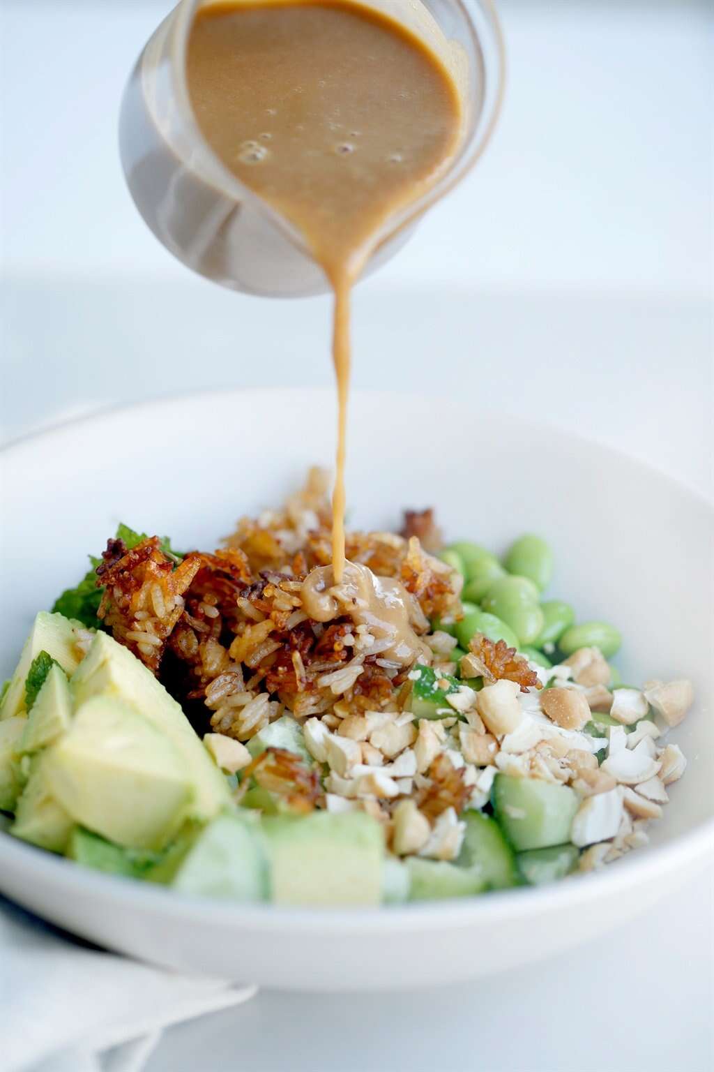 What’s for dinner? Crispy rice salad with a peanut butter dressing