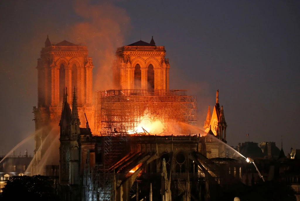 Holy load: 200 year old trees chopped down to be part of repairing France's Notre Dame