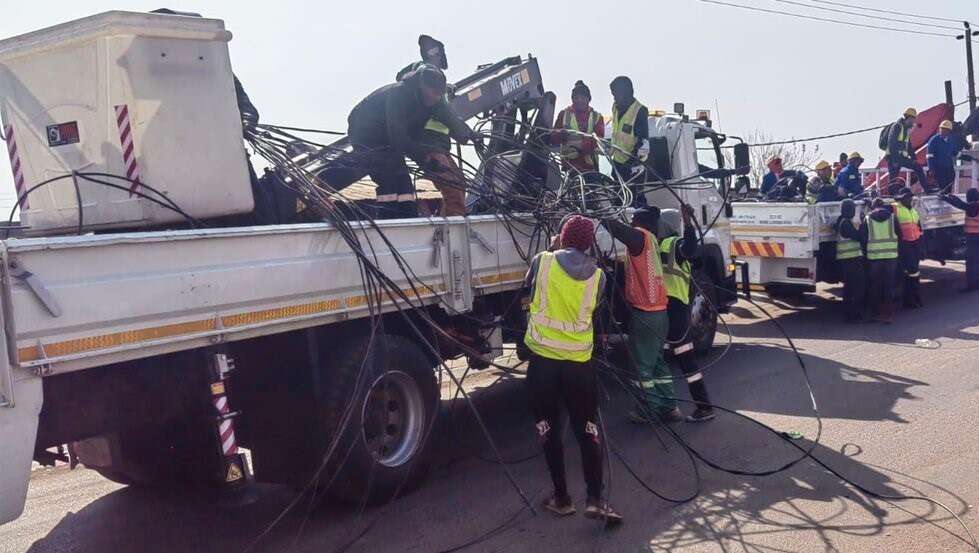 'We will connect again', Kanana residents vow after City Power removes 18 000kg of illegal cables