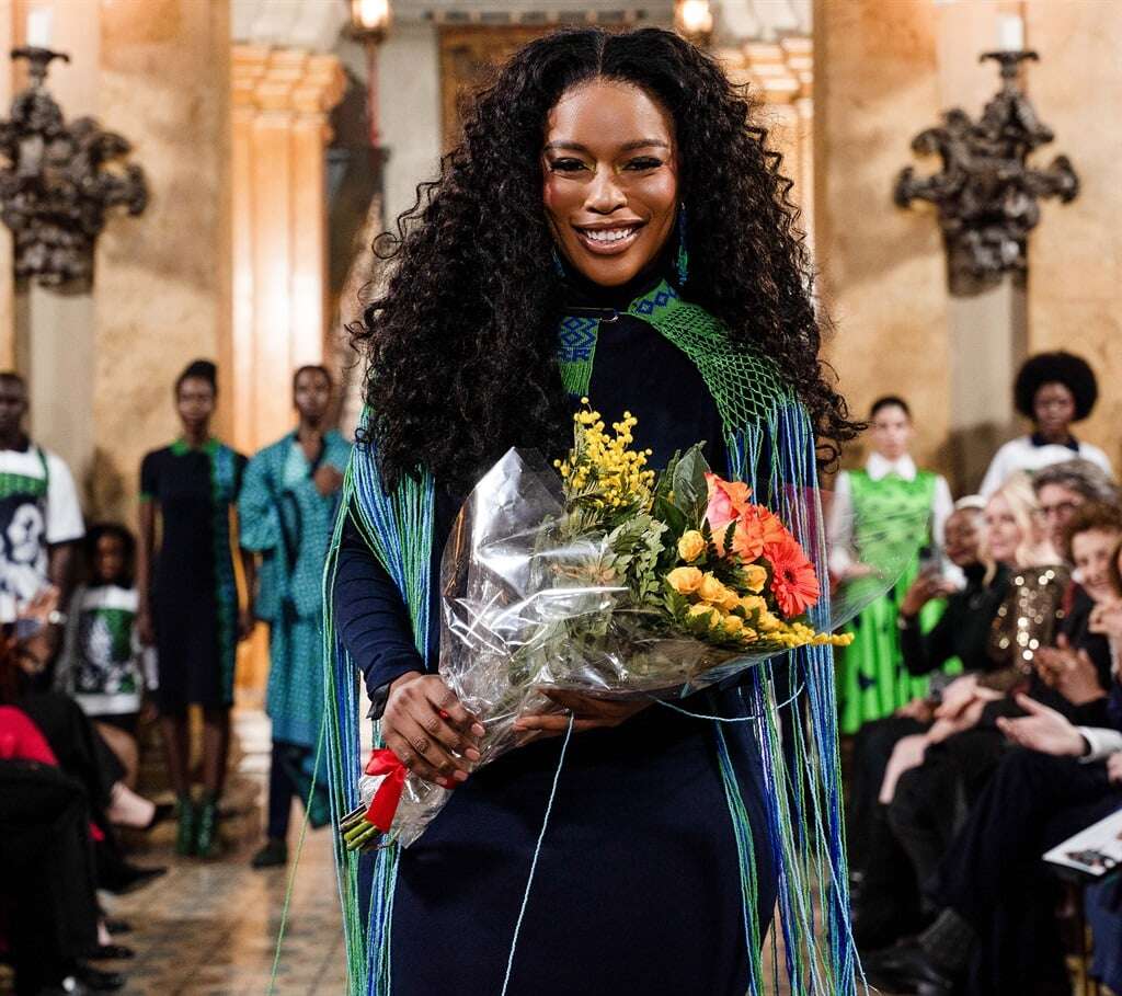 PHOTOS | 'It's been amazing': Nomzamo Mbatha showcases Khosi Nkosi designs at Milan Fashion Week