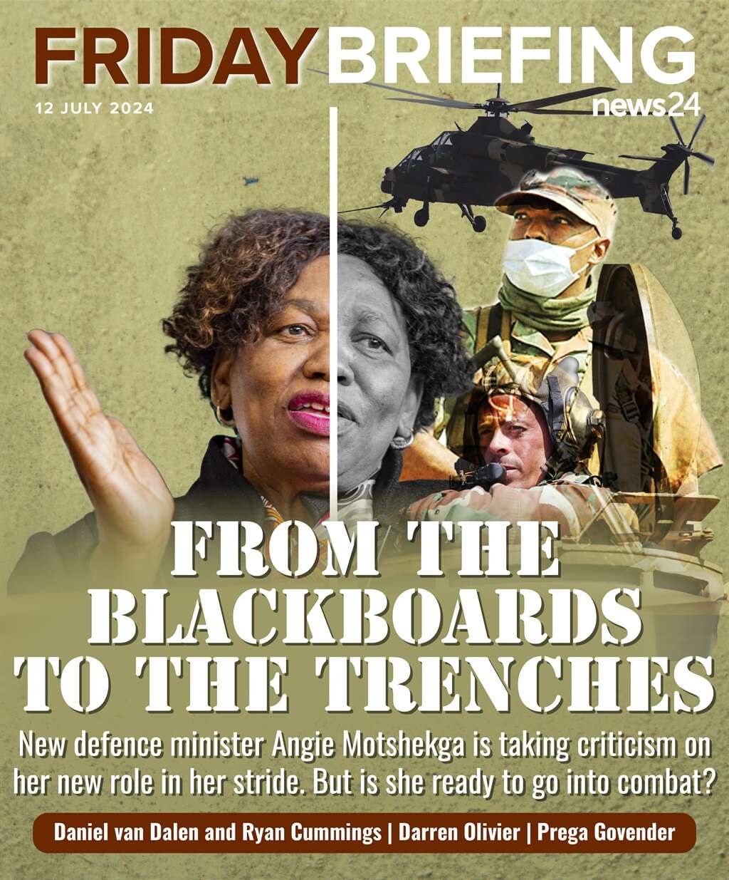 FRIDAY BRIEFING | From the blackboard to the trenches: Angie Motshegka's new deployment challenge