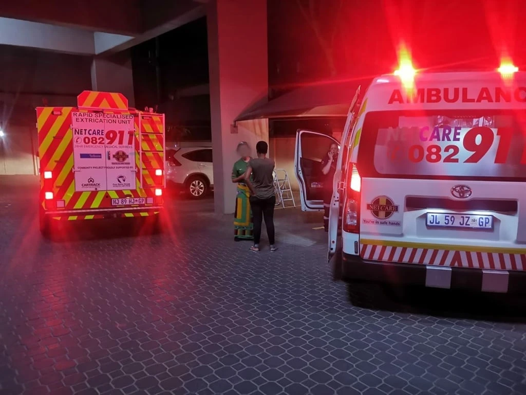 Woman in hospital after falling from Sandton apartment's third-floor balcony