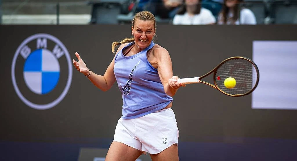 Kvitova smaak weer sege ná wankelrige terugkeer