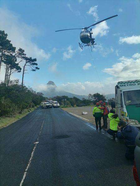 Helikopter ingespan om lyk van Tafelberg te bring