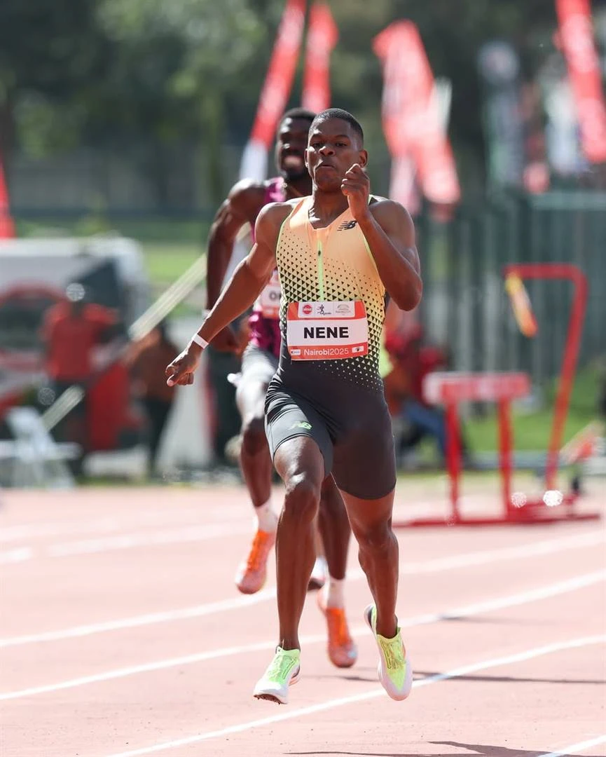 Spoedvraat Zakithi Nene blits 400 m in vinnigste tyd van 2025 af