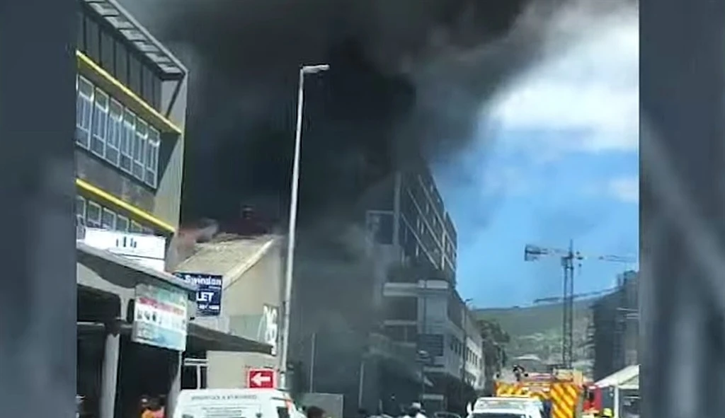 WATCH: Cape Town furniture store goes up in flames