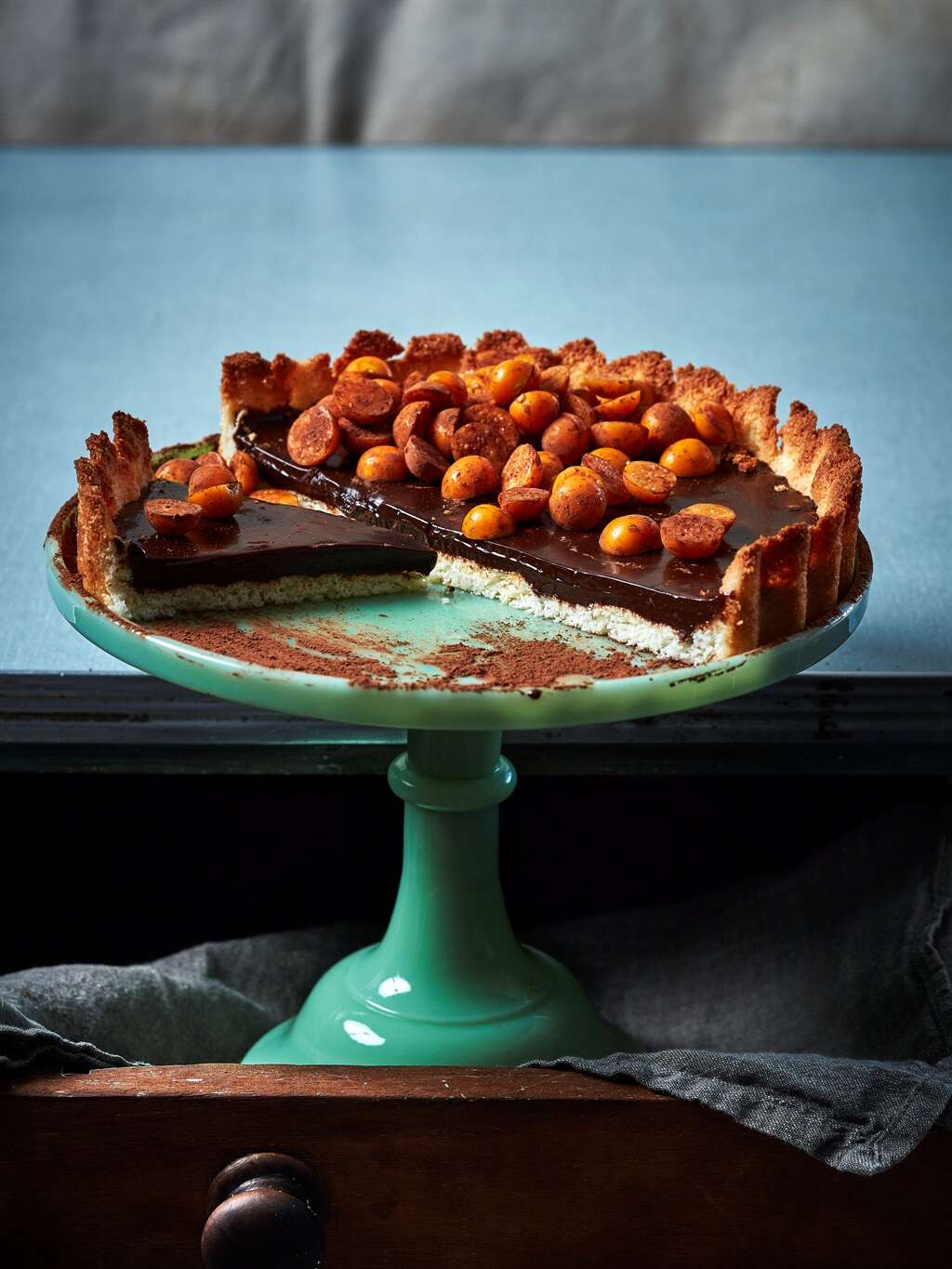 Sunday sweet treat: Coconut and dark chocolate tart