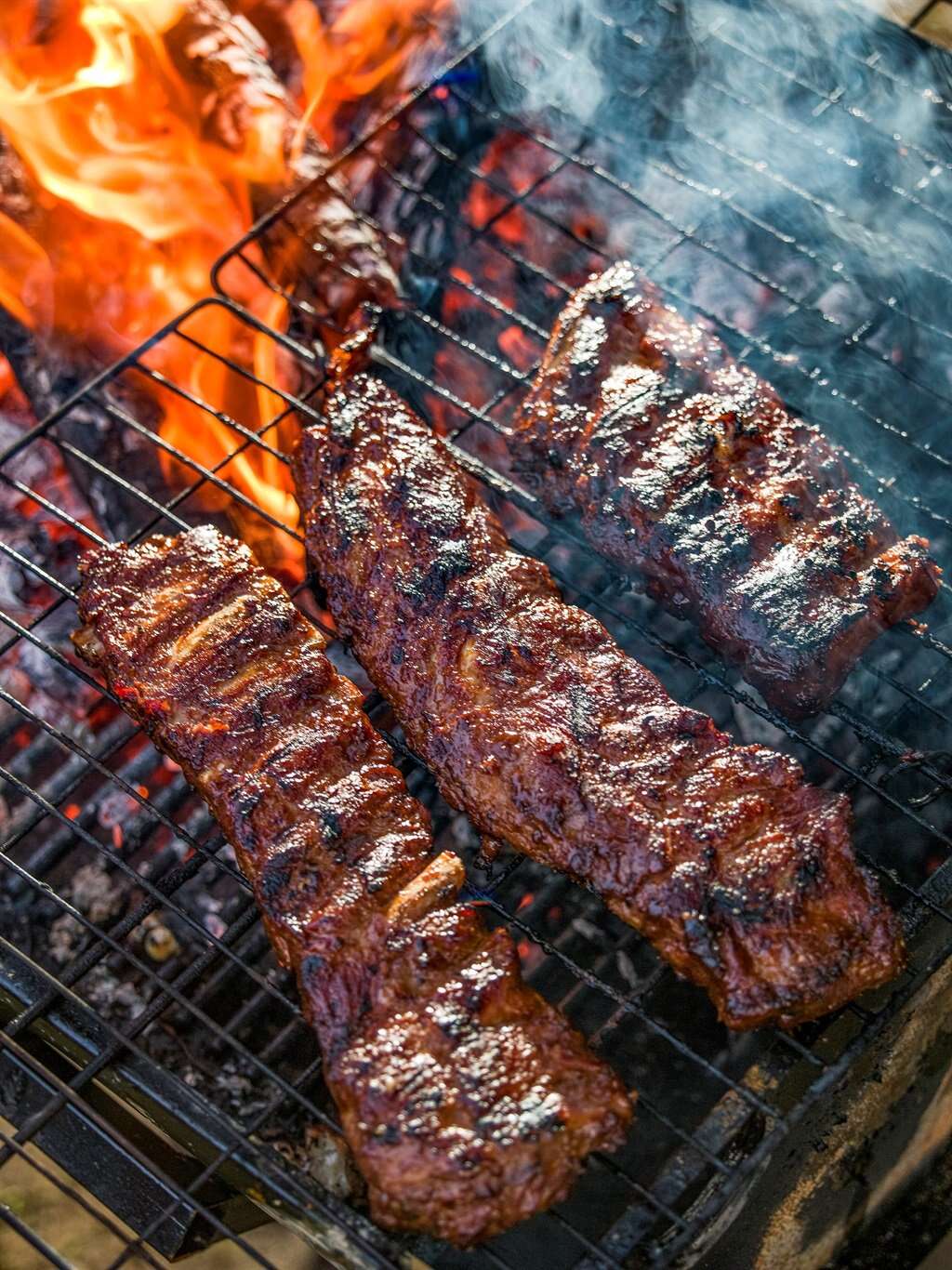 Pork ribs with BBQ sauce