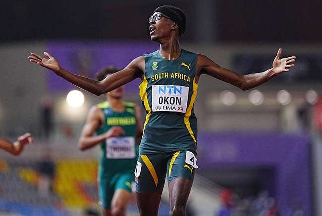 SA's Udeme Okon bags 400m gold at U20 World Champs, Bayana Walaza eases into 200m final