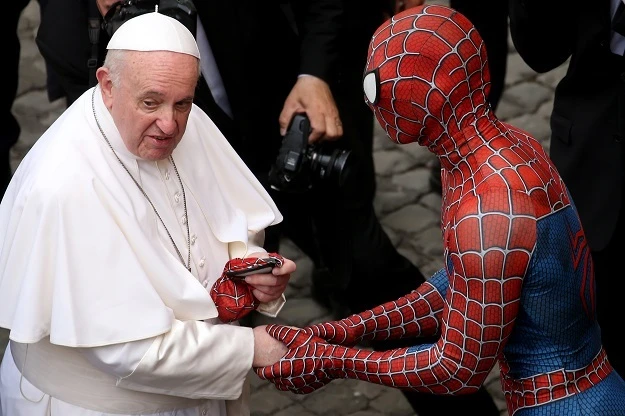 PICS | Pope Francis meets Spider-Man