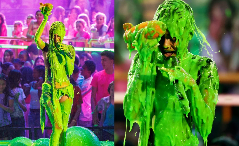 KYK: Tyla beland onder slym-storting by Kids’ Choice Awards!
