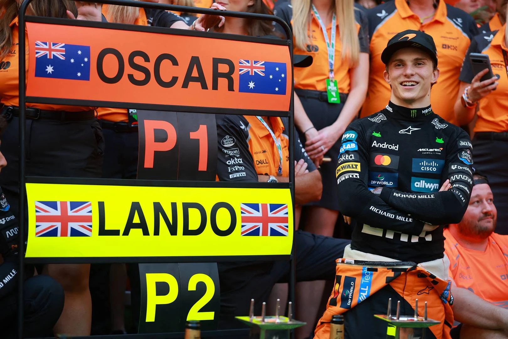 Kollig dié naweek op puik Piastri én flou Ferrari-span