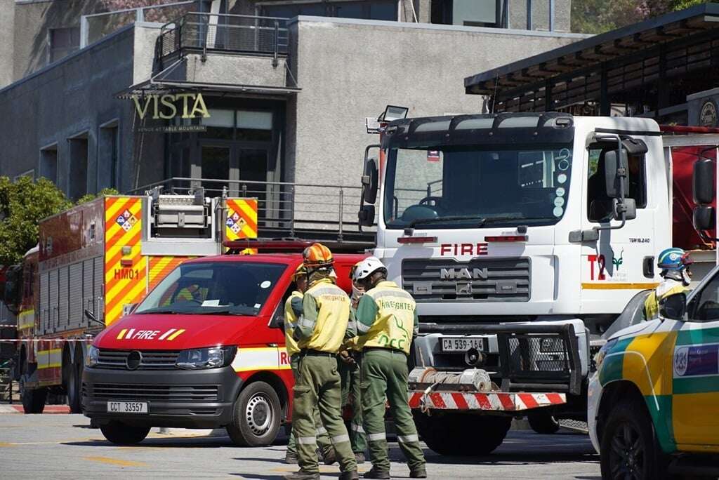 Cape Town firefighters battle two blazes - at cableway station and near Strand Street