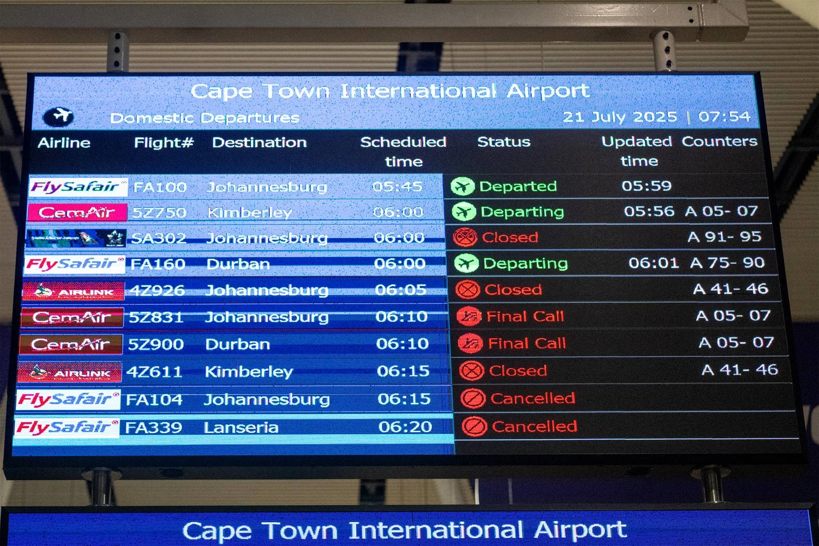 Oefening om Kaapstad-lughawe se gereedheid in geval van ramp te toets