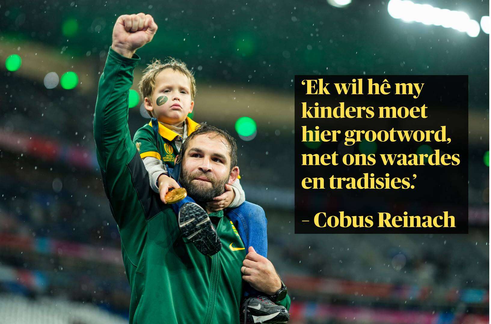 Reinach oor sy terugkeer: ‘Ek wil my kinders in SA grootmaak’