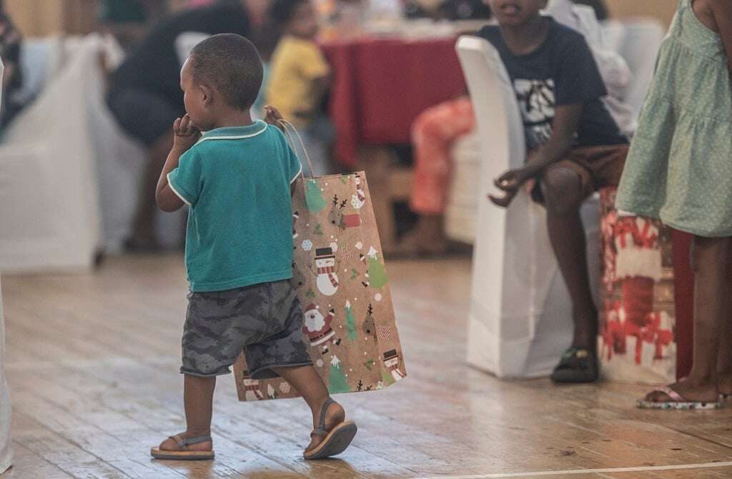 Christmas cheer: Cape Town foundation puts smiles on kids' faces with Santa shoe boxes, family lunch