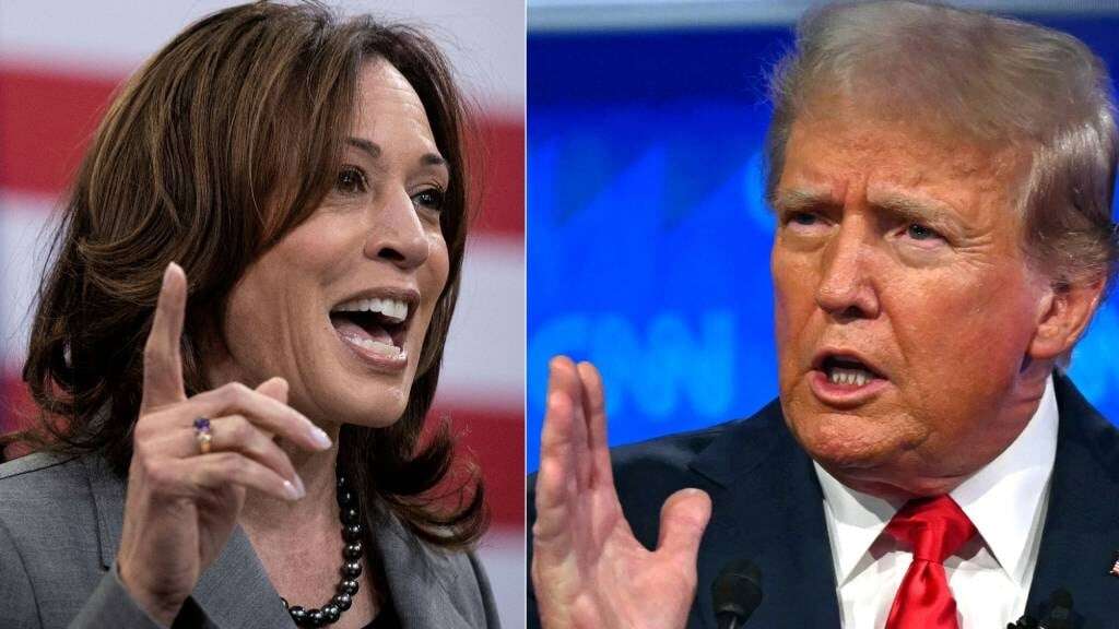 Harris, Trump campaign in battlegrounds as migrant row intensifies