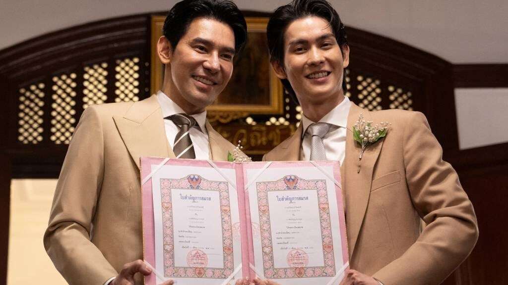 'We are so happy': High-profile same-sex couples marry in Thailand as new law comes into effect