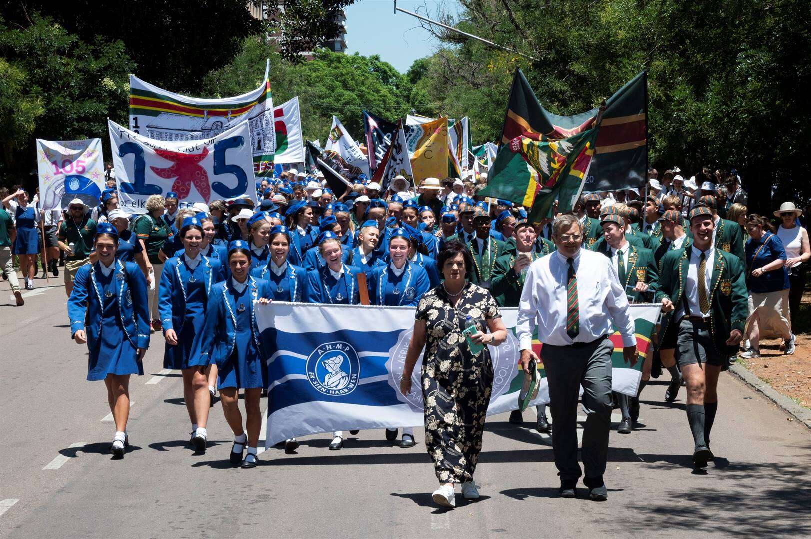 Affies vier 105 j. se geskiedenis en tradisies met optog in Pretoria