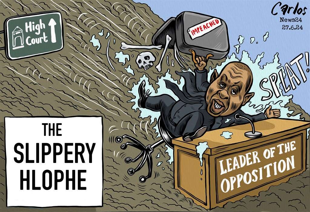 CARTOON BY CARLOS | A slippery Hlophe