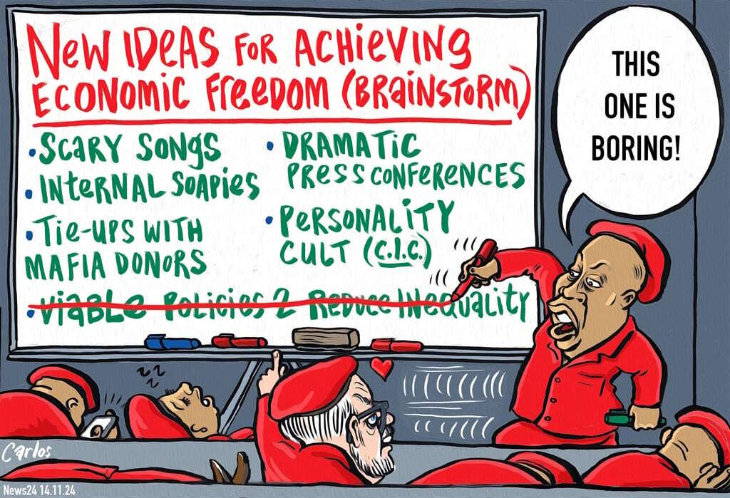 CARTOON BY CARLOS | EFF's search on for new ideas