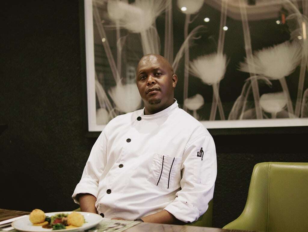 A cut above: From carving carcasses as a teen, Thokozane Shongwe now commands a Sandton kitchen