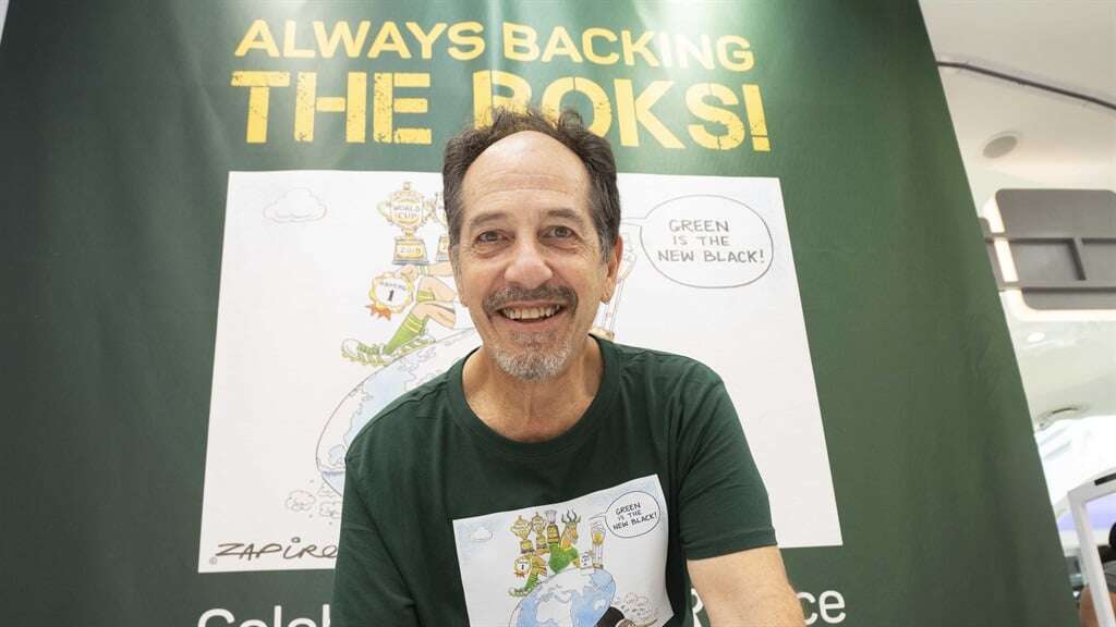 Zapiro shifts from political critic in 'attack mode' to Springbok fan with T-shirt clothing line