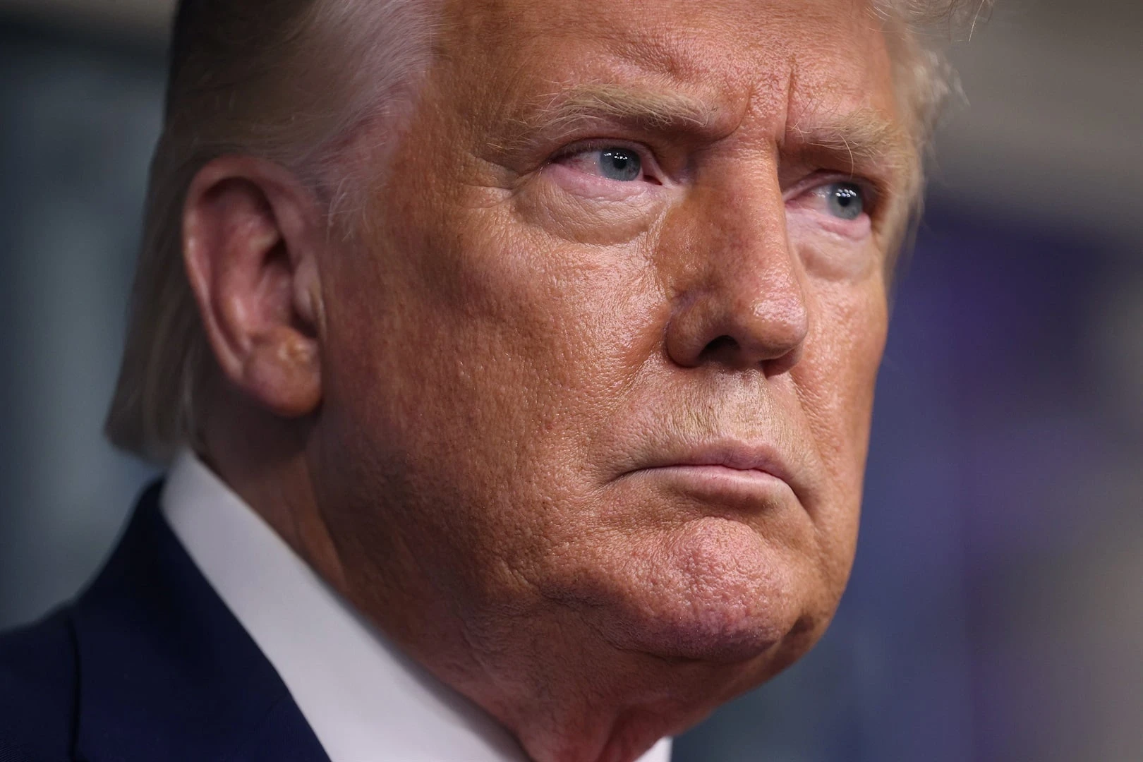 Trump - for a moment - alludes to election defeat