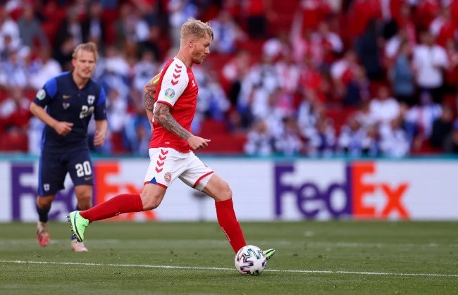 Captain Kjaer, a rock for Denmark in Eriksen trauma