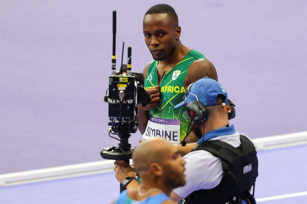 Olympic medallist Akani Simbine Valentine's Day experiment race in Germany