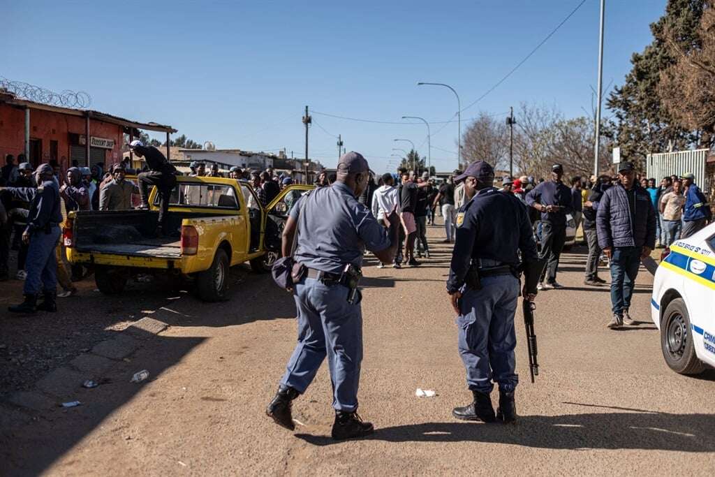 Heavy police presence in White City, Soweto as Operation Dudula gathers for foreign shop shutdown