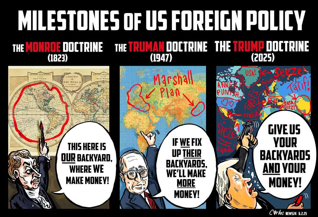 CARTOON BY CARLOS | Milestones of US foreign policy